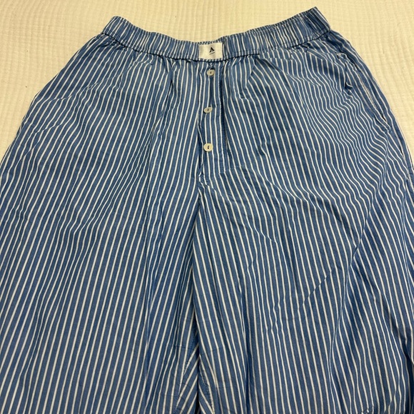 Anthropologie Blue Striped Pants - Picture 2 of 4